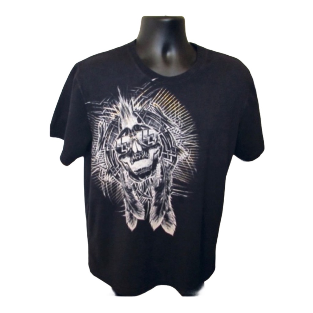 Marc Ecko Cut  Sew Brand Pencil Skull Graphic Tee